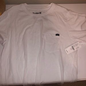 Hurley Plain White Pocket Tee Bundle (2)